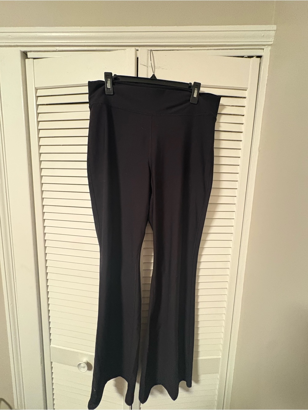 Black Flare Leggings with High Waist